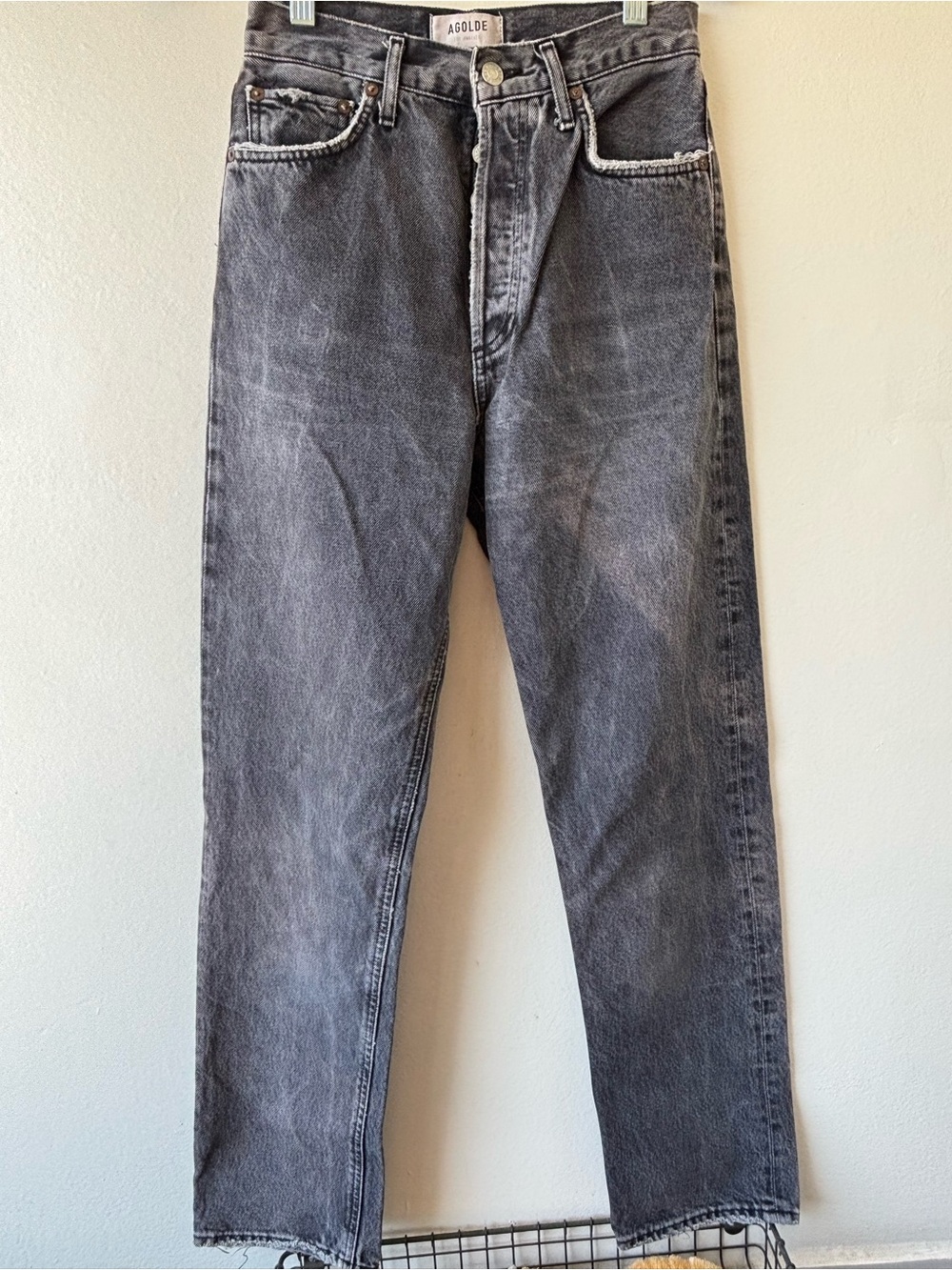 AGOLDE Vintage Black Washed Jeans